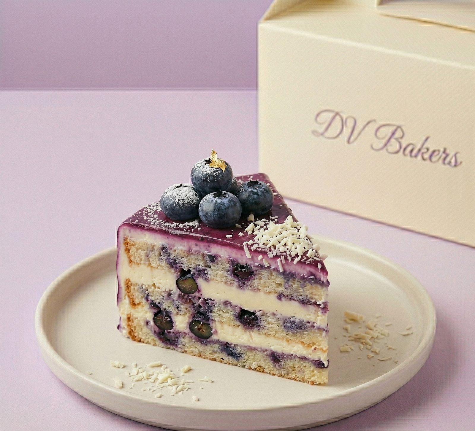 Fresh Blueberry Cream Pastry in Dwarka